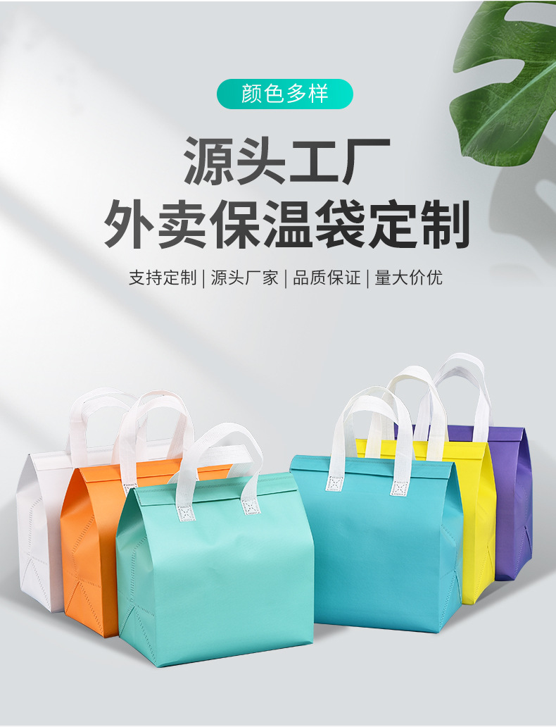 普洱市无纺布保温袋外卖袋